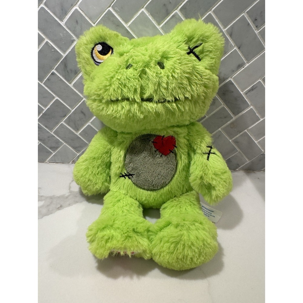 Build A Bear Buddies 10" Plush Zombie Green Frog Frankenstein Halloween